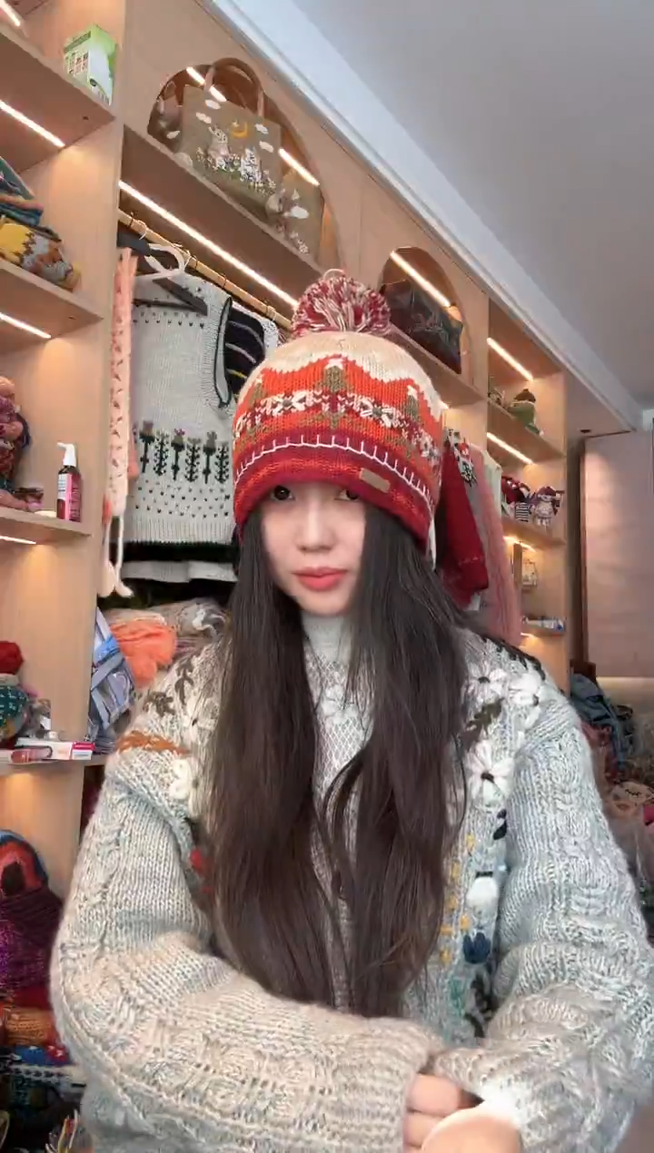 羊毛美利奴橘色王冠帽