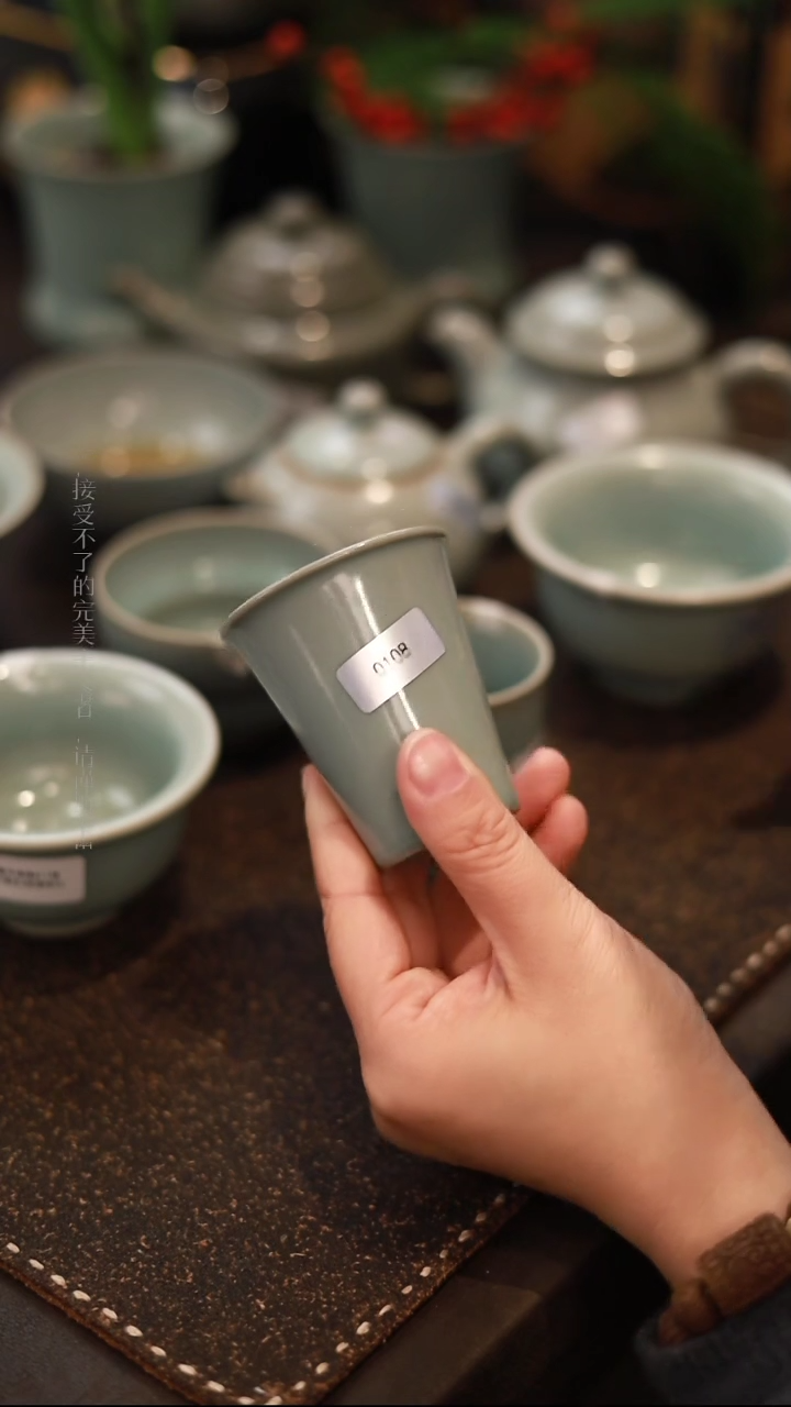 【闪购商品】杯0108一级品柴烧天青仿古闻香杯