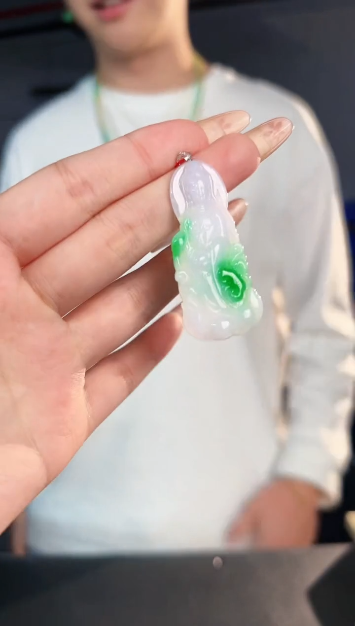 【闪购商品】翡翠颈饰18K金镶嵌缅料A货/支持复检/一件