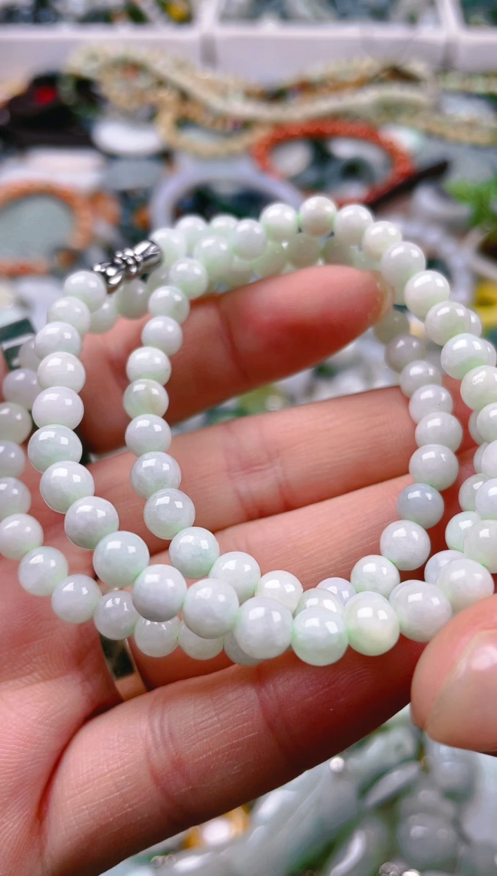 【闪购商品】翡翠颈饰未镶嵌5mm/E/翡翠A货一图一物