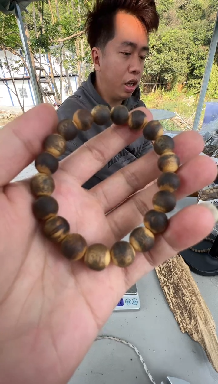 沉香沉香枕虎斑1.0圆珠单圈多样性发一