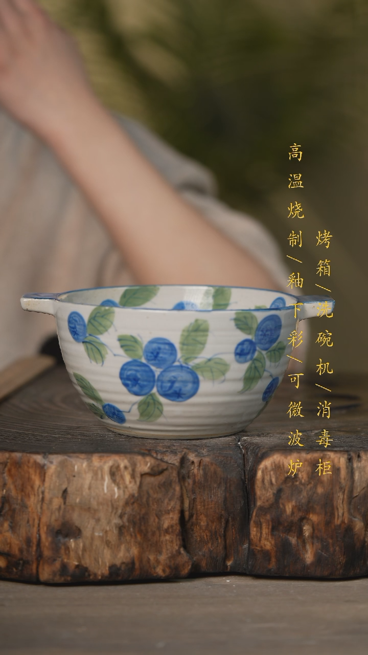 【闪购商品】瓷片景德镇高温釉下彩可微波烤箱洗碗机