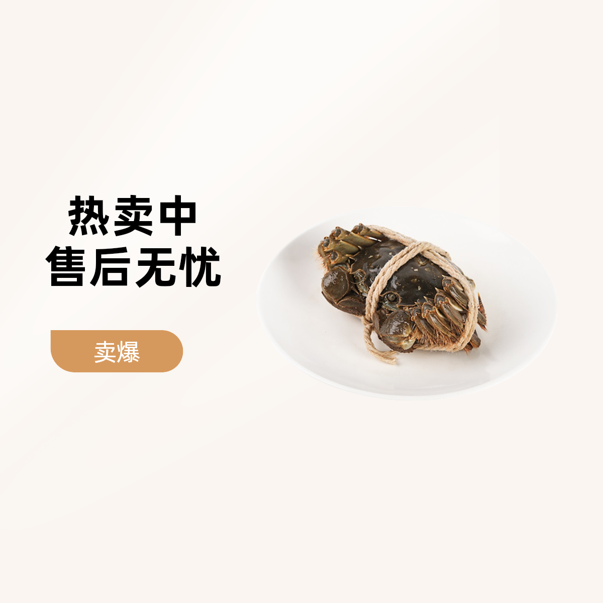 清蒸公蟹2.3～2.6两/只《足斤足两，送蟹醋，活蟹现蒸》