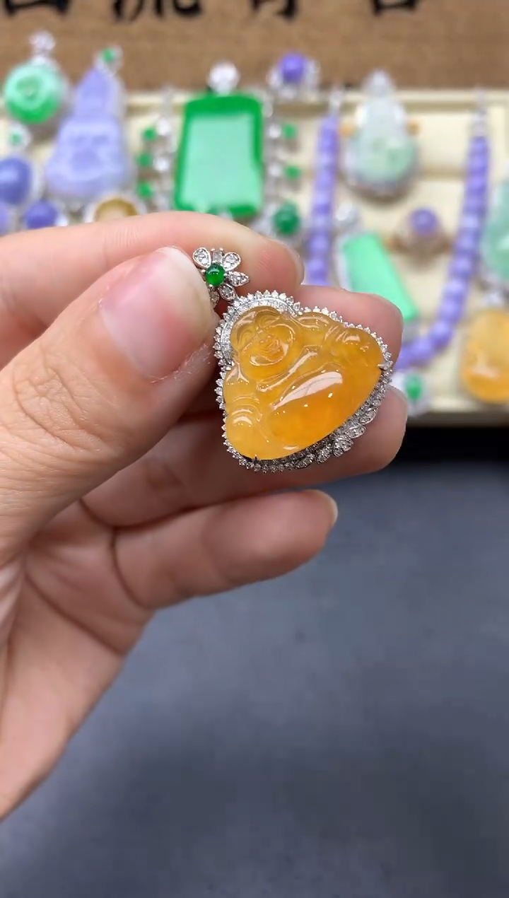 【闪购商品】翡翠颈饰18K金镶嵌415-中国好珍宝