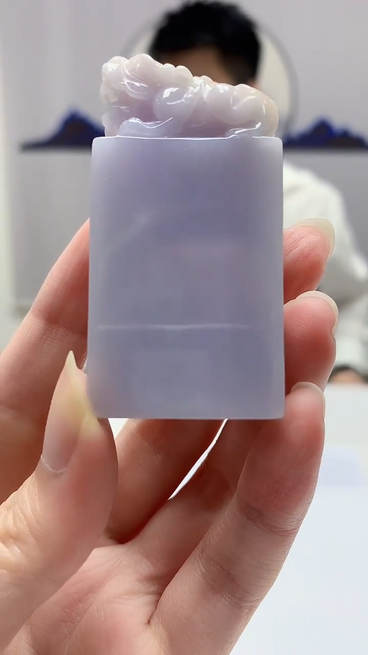 【闪购商品】定制翡翠未镶嵌5028zm-毛货挂件印章198