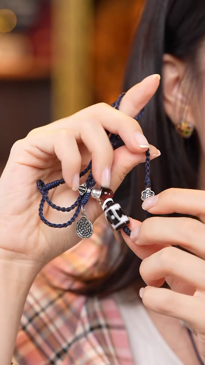 【闪购商品】玛瑙/玉髓颈饰未镶嵌Z27855三眼锁骨链