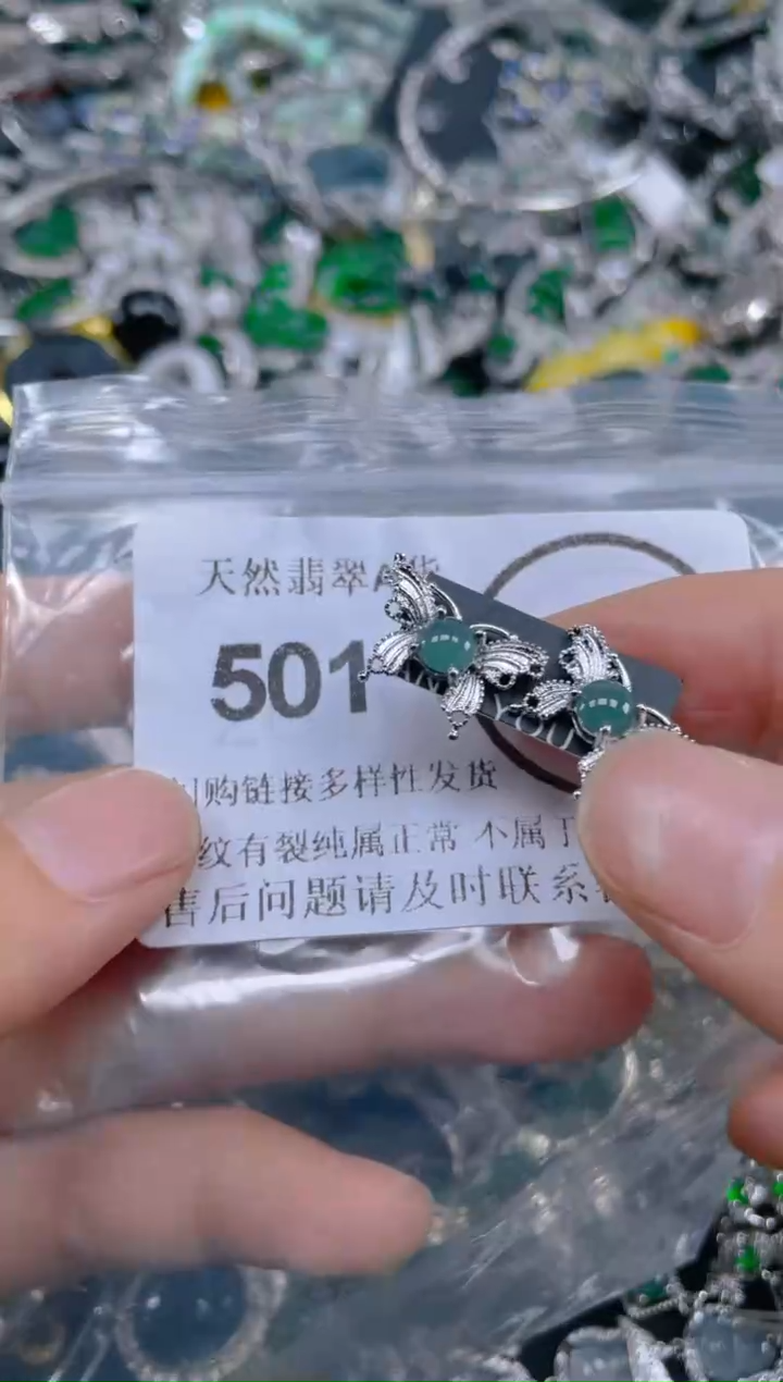 翡翠未镶嵌颈饰501