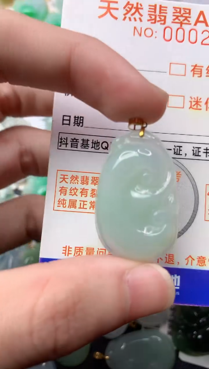 【闪购商品】翡翠颈饰18K金镶嵌9........