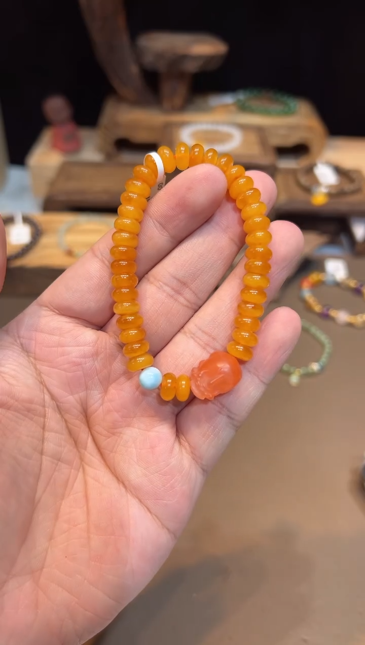 【闪购商品】琥珀手饰未镶嵌手饰@@E6255