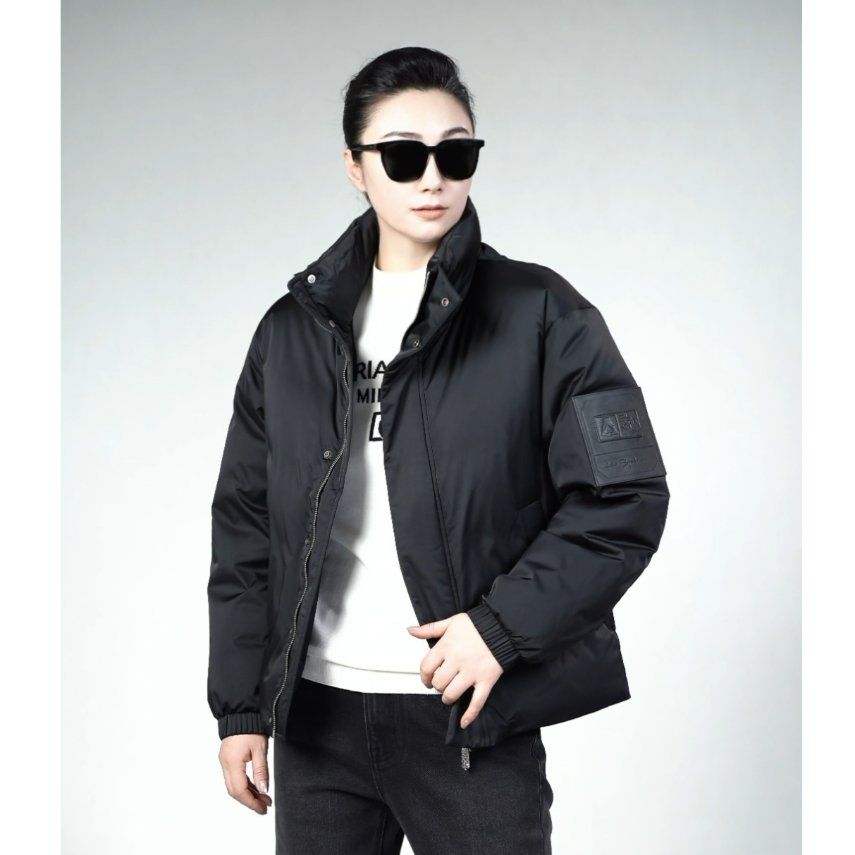 黑桃A系列男士时尚立领羽绒服55YR238冬季时尚男装挺括保暖羽绒服