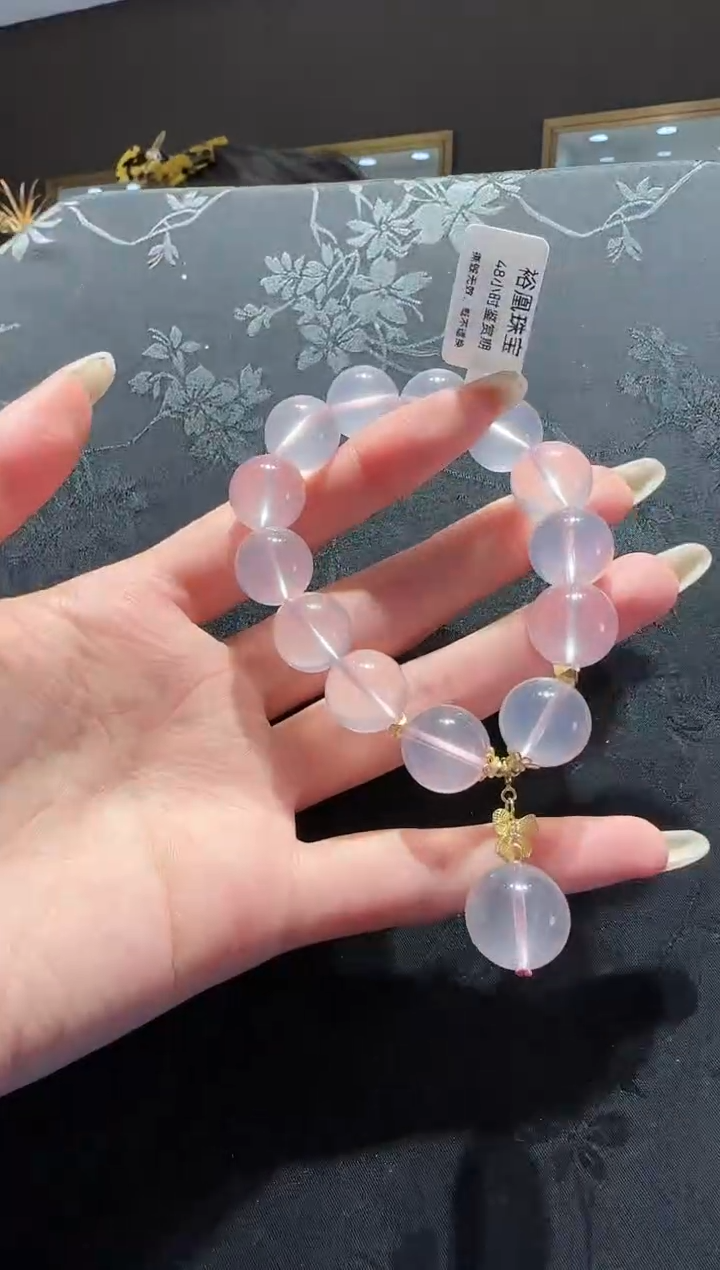 【闪购商品】水晶手串未镶嵌粉水晶手串设计款