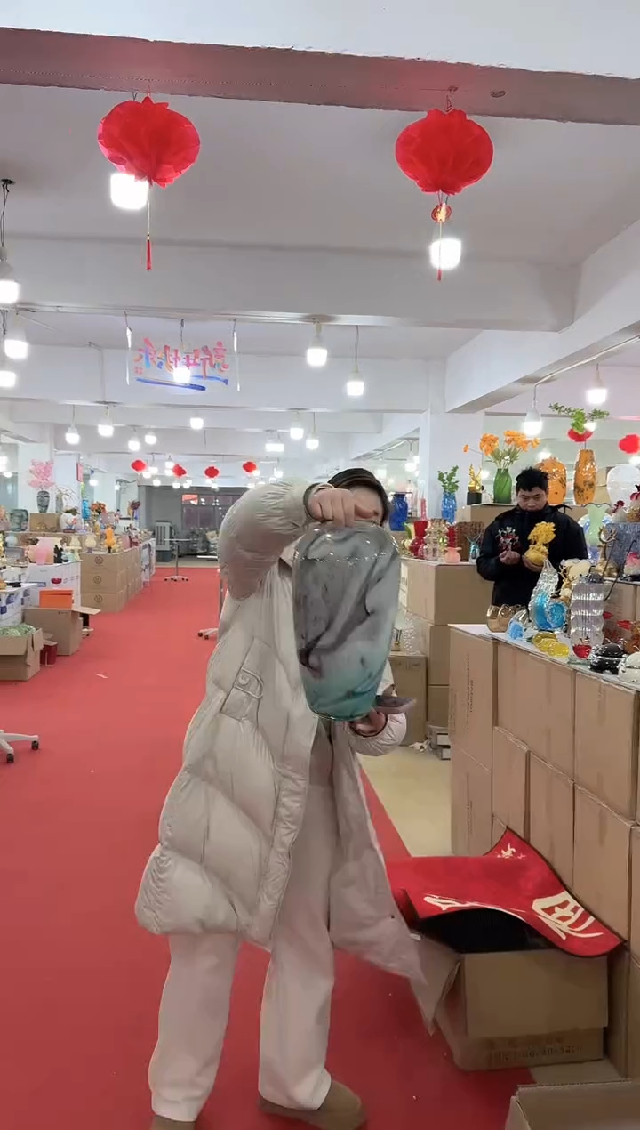 【闪购商品】无铅玻璃美全花器-a-早3