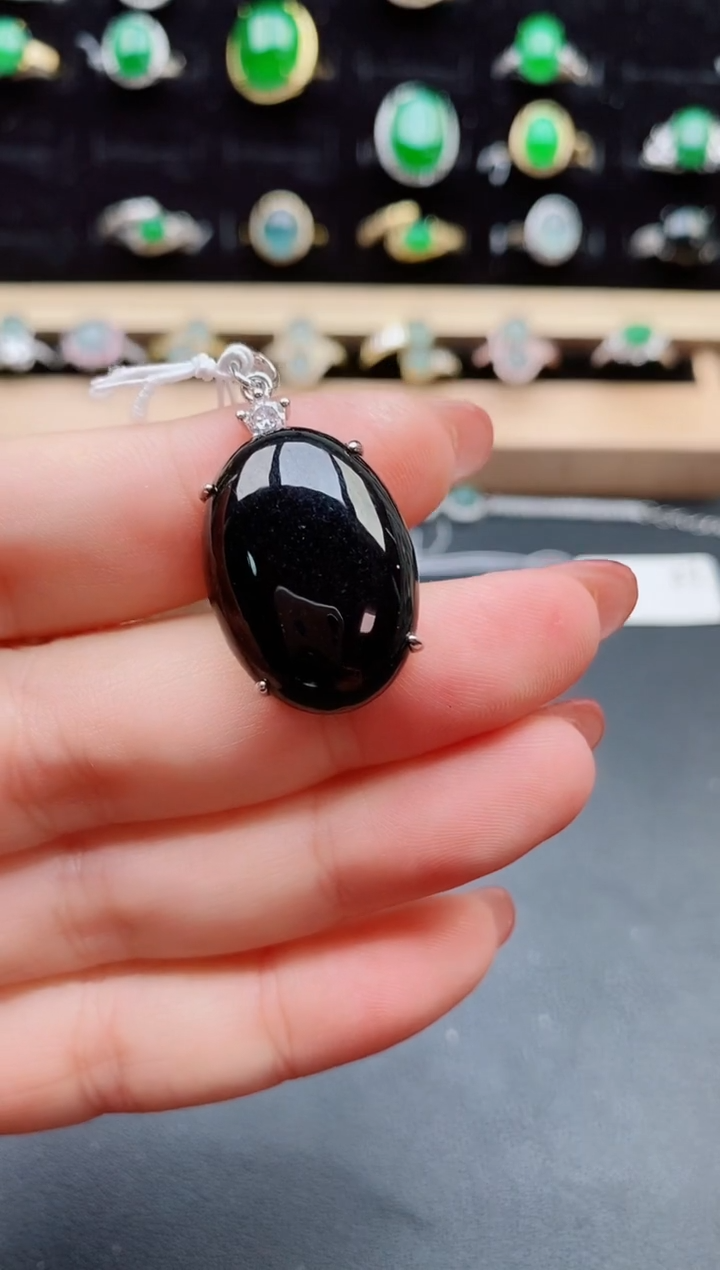 【闪购商品】翡翠吊坠(不含链)银S925镶嵌508050