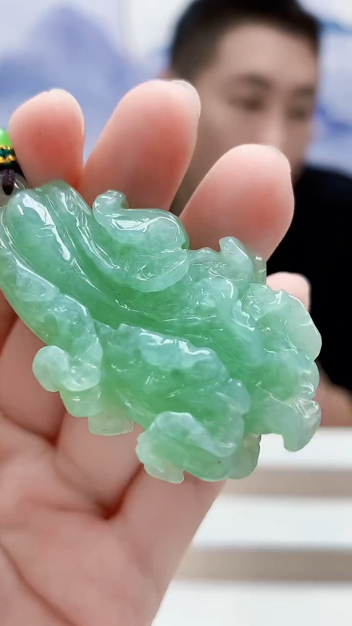 未镶嵌定制翡翠4831lr-毛货挂件8