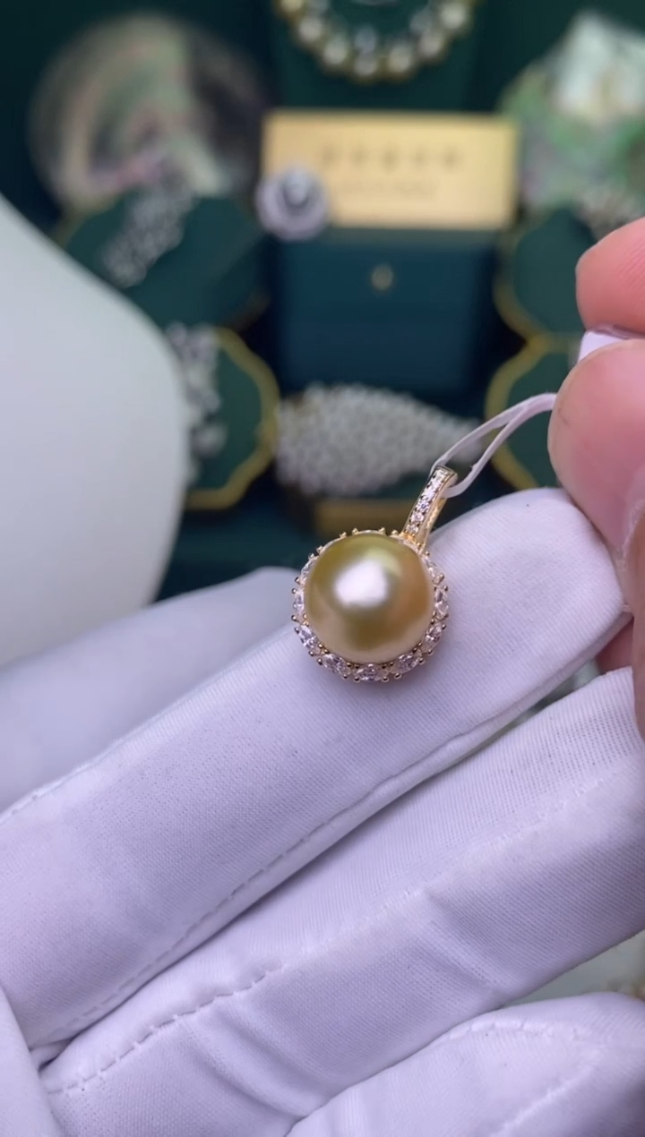 【闪购商品】海水珍珠颈饰银S925镶嵌11-12