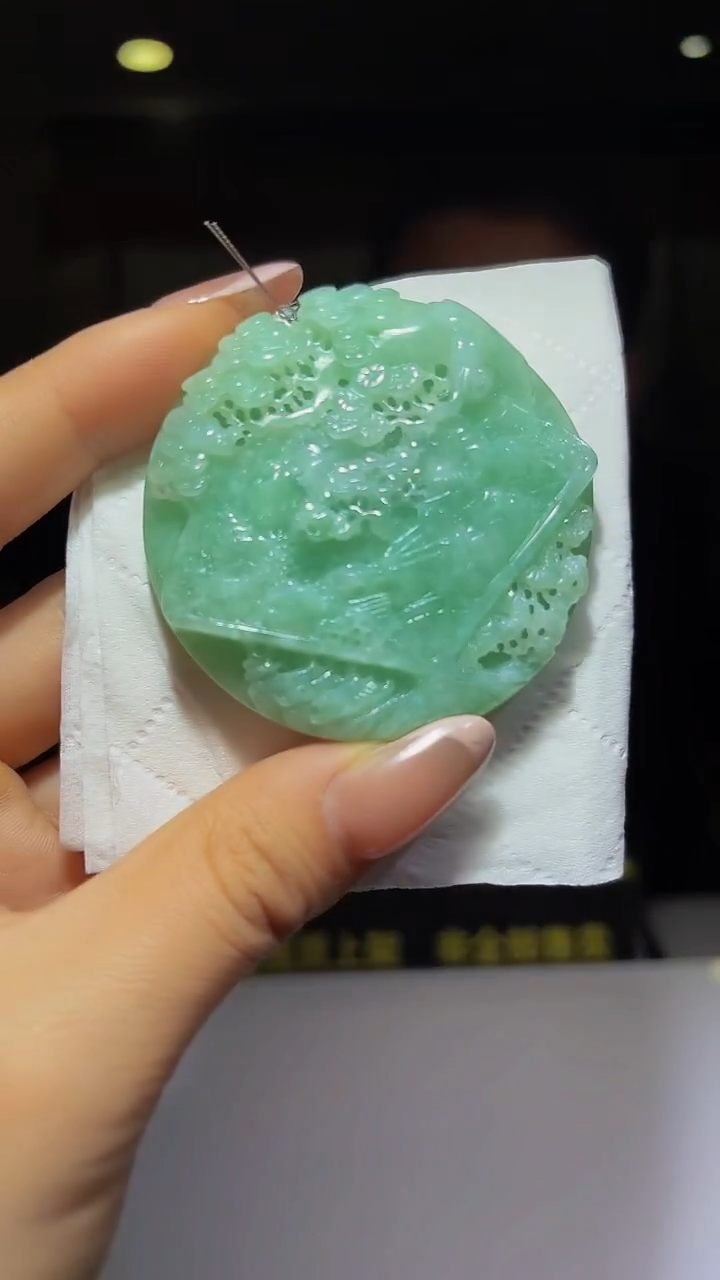 未镶嵌定制翡翠05/1206/Y/山水