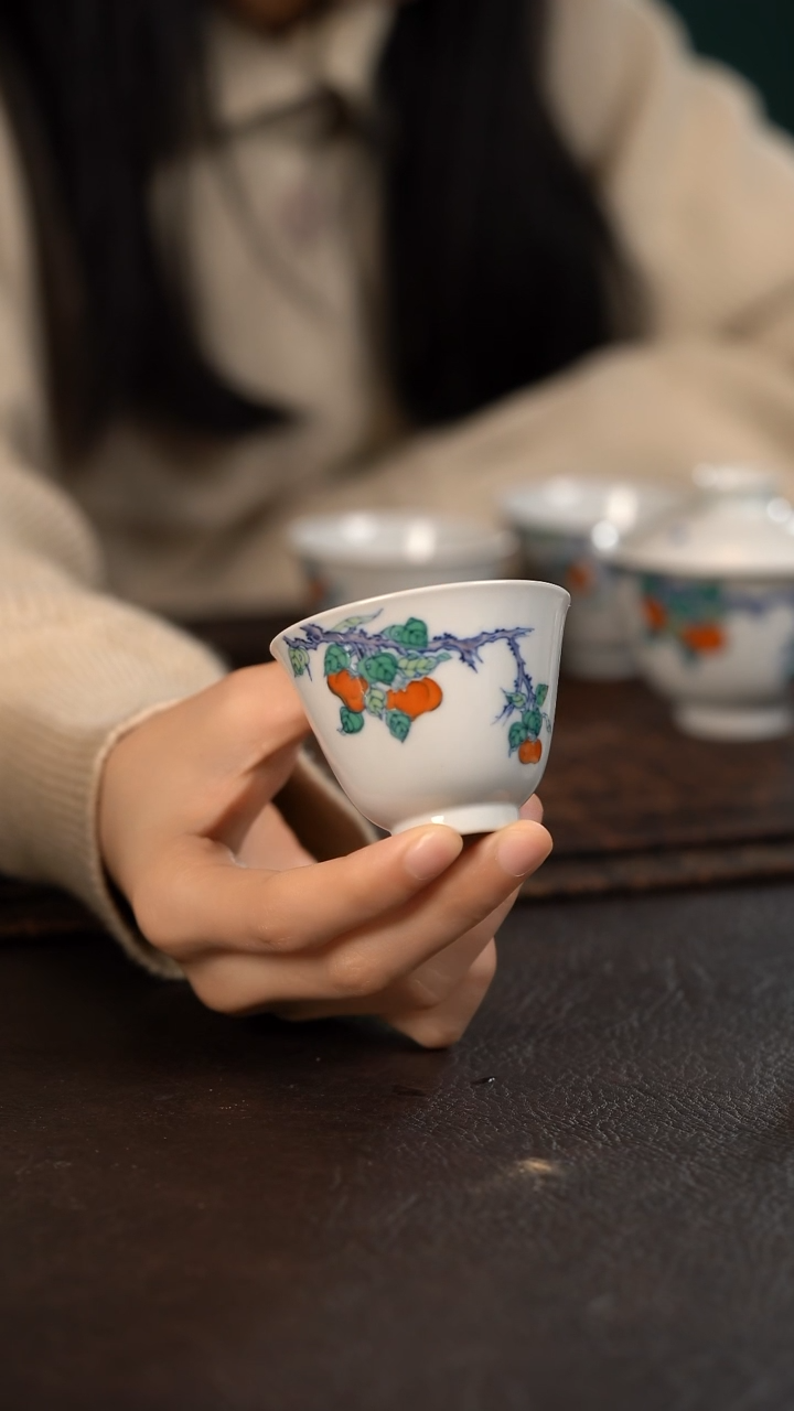 【闪购商品】杯云霞珍藏斗彩事事如意闻香杯