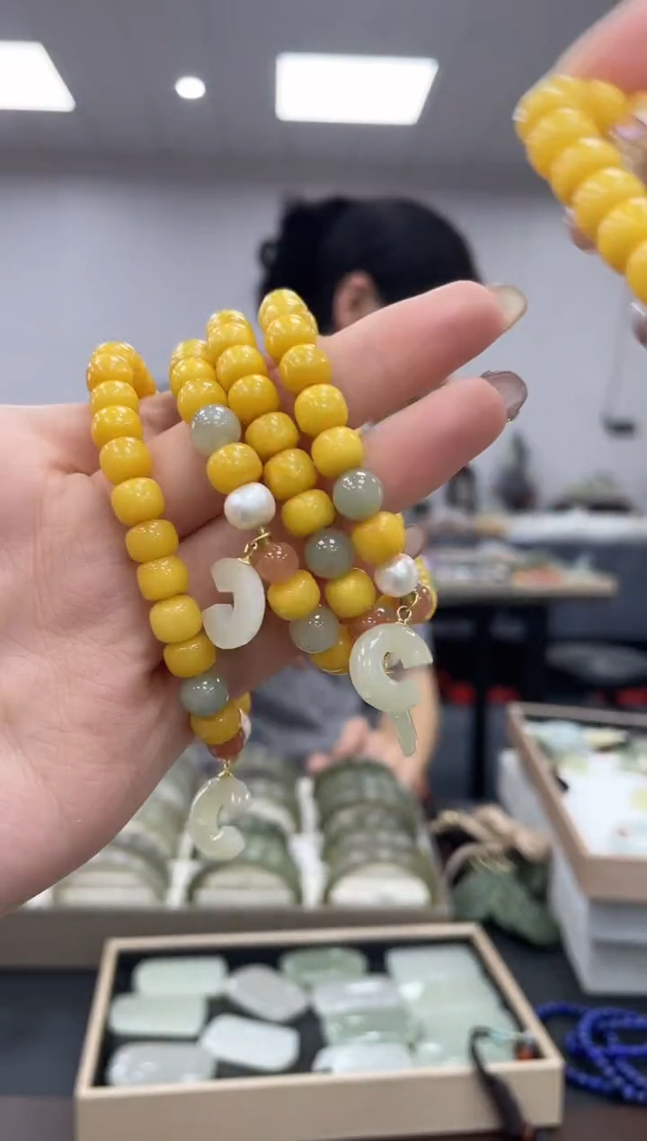 未镶嵌蜜蜡手链多样性拍一发一8mm