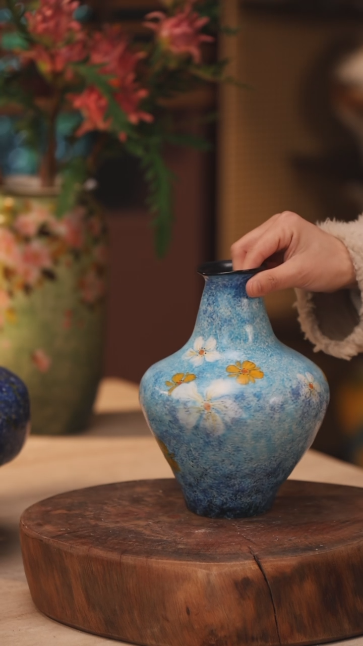 【闪购商品】陶瓷景德镇设计师手作花器摆件侘寂风