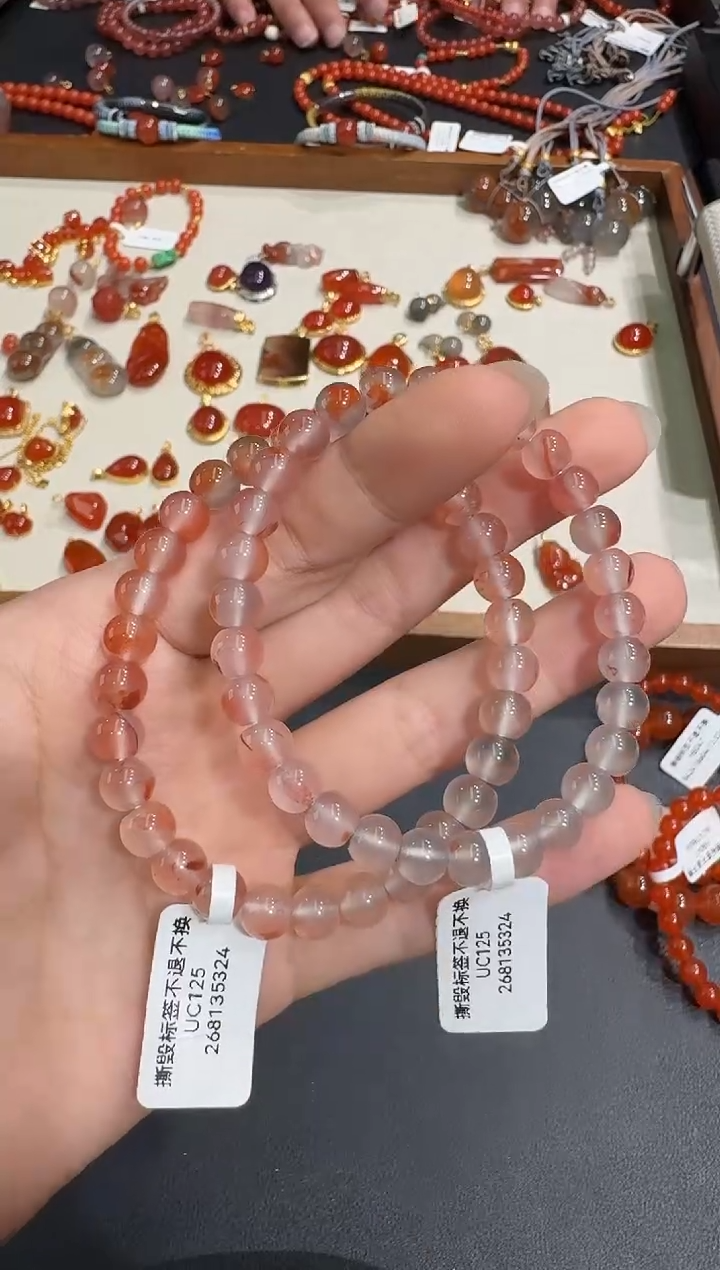 未镶嵌手串南红玛瑙X1204-223-219多样性一件