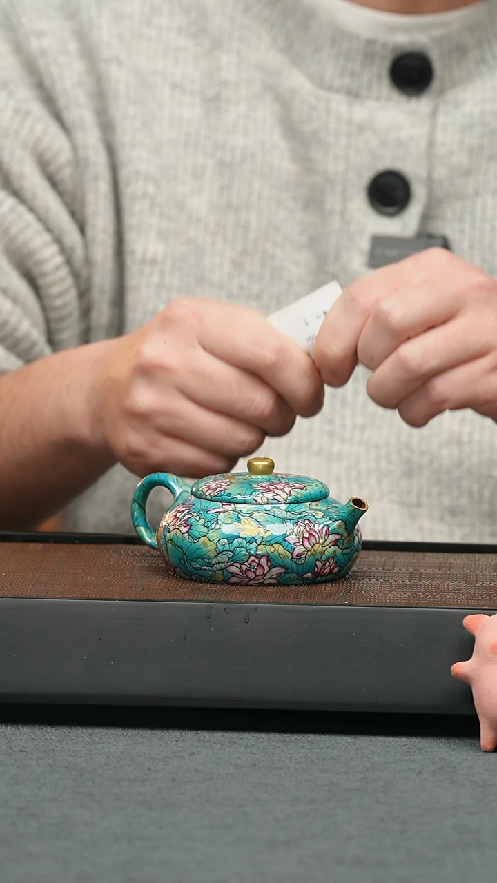 【闪购商品】紫砂茶壶五堂 荷塘月色二代