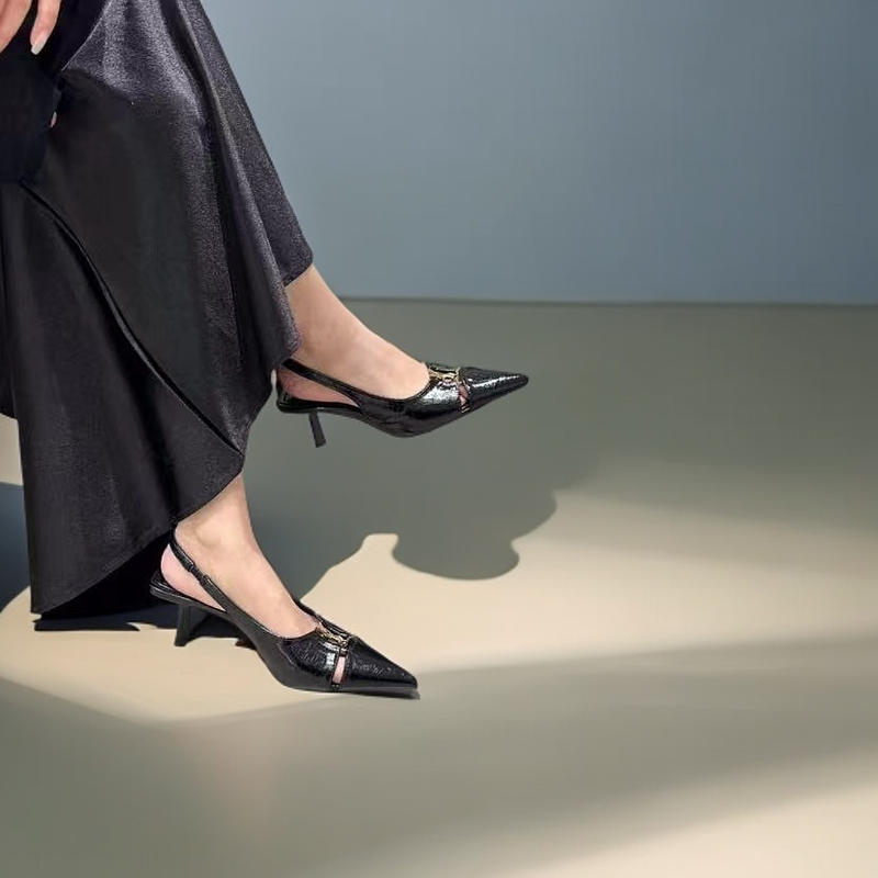 仙女口方头蕾丝学院风春季圆头百搭透气女鞋平底