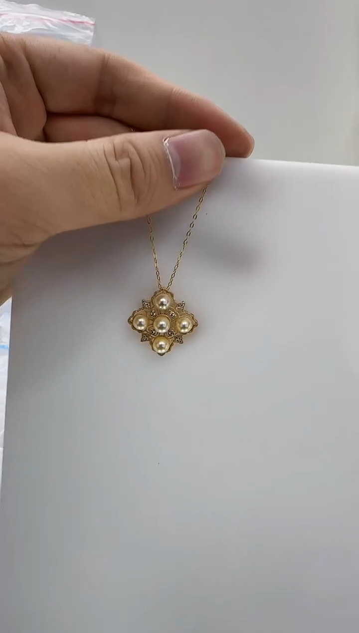 【闪购商品】海水珍珠DA银S925镶嵌c737 羽皇金