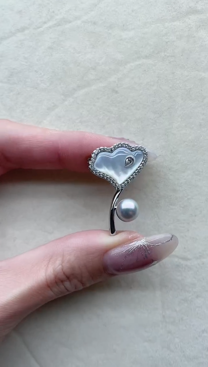 【闪购商品】海水珍珠胸针未镶嵌3