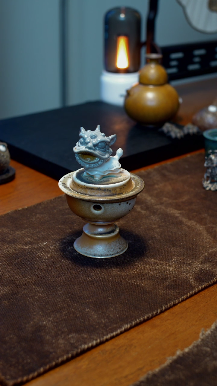 【闪购商品】醒狮香炉手工制作摆件