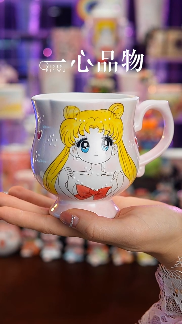 杯子瓷A505景德镇手工手绘杯子摆件