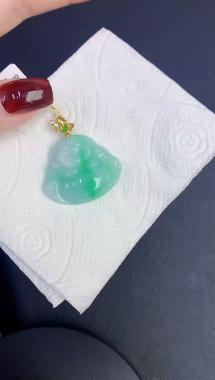 颈饰未镶嵌翡翠缅甸天然翡翠a货
