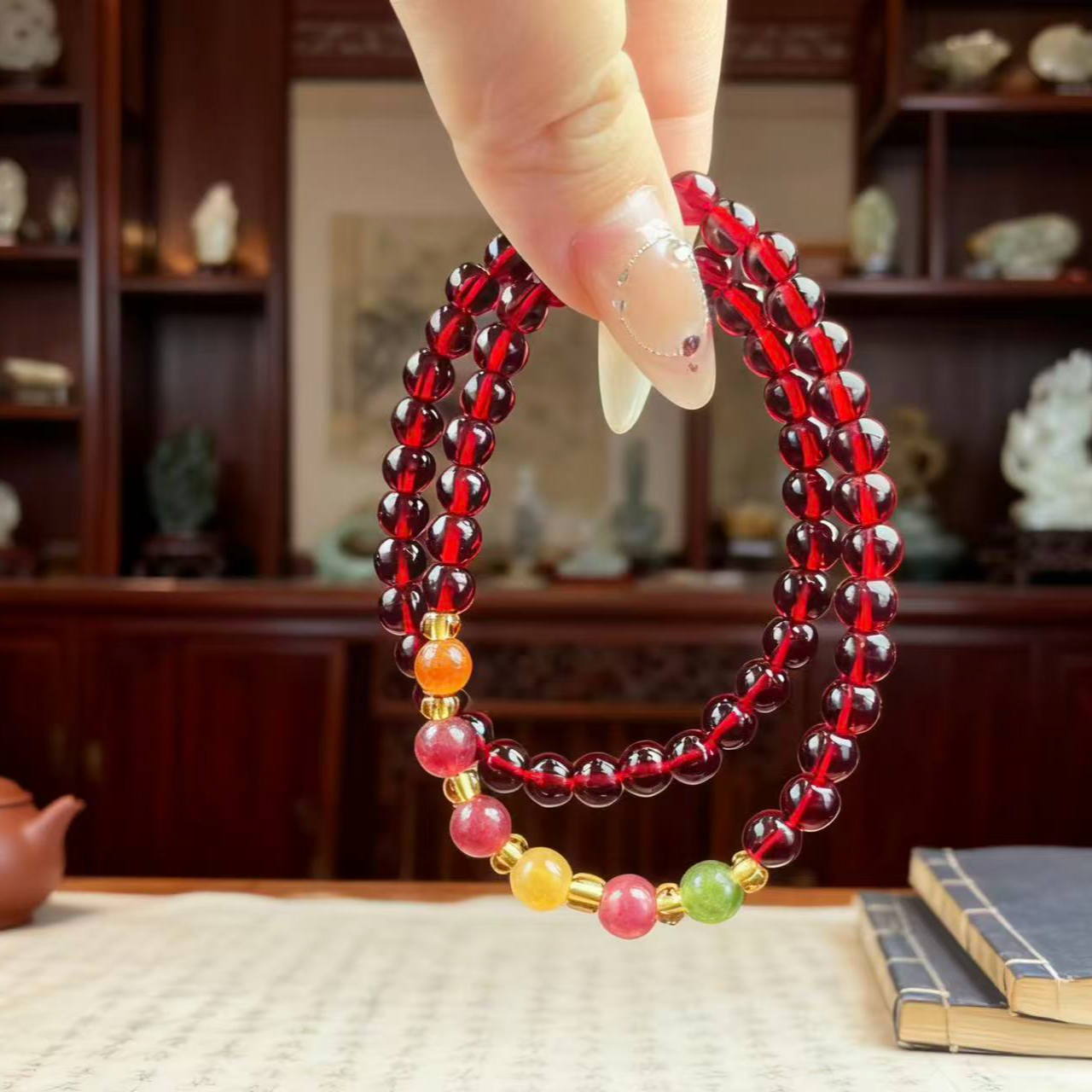 双圈石榴石0.6（无礼盒）577