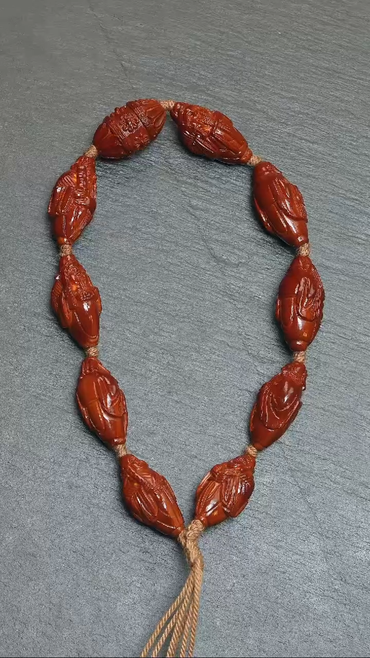 【闪购商品】橄榄核吊坠八仙献寿回血