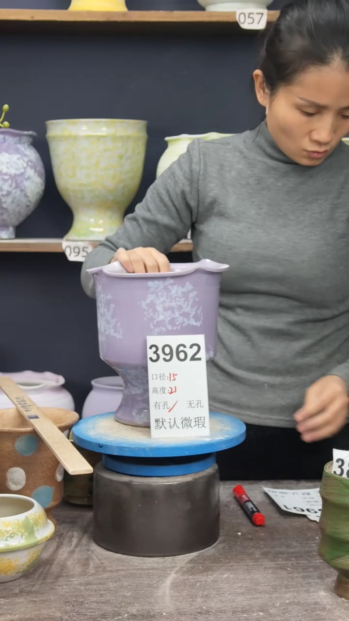 景德镇花盆默认微瑕3962