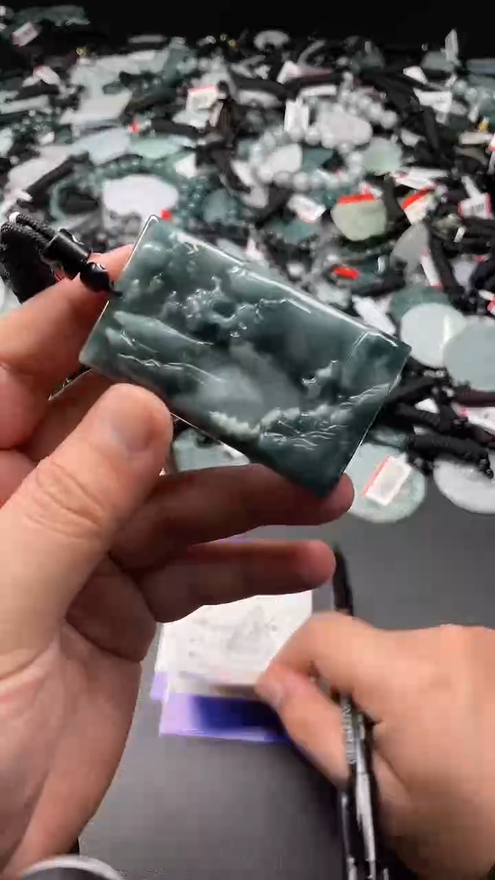 翡翠未镶嵌颈饰 天然翡翠 一物一图