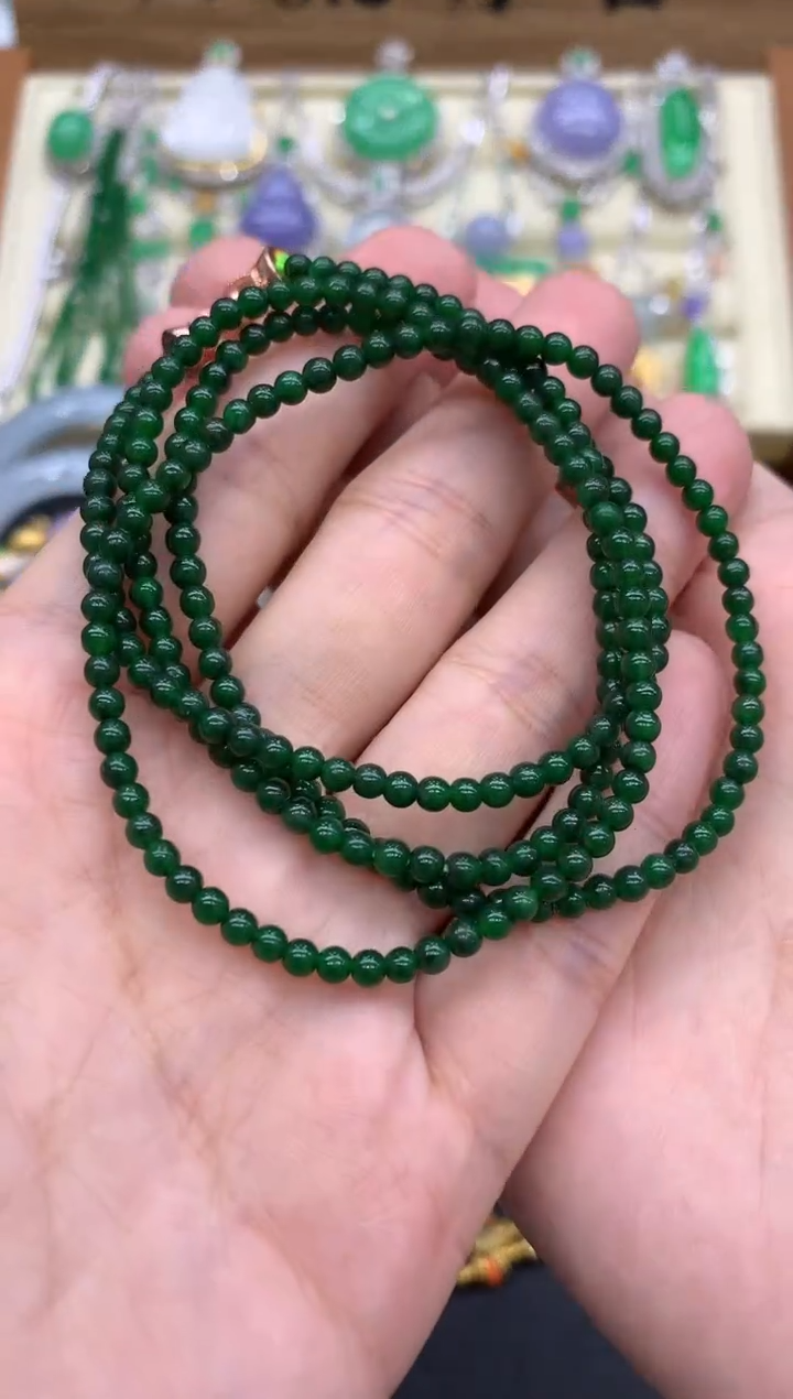 翡翠未镶嵌颈饰335-中国好珍宝