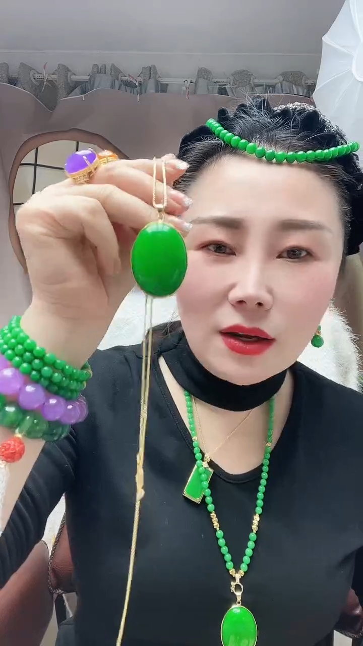 【闪购商品】翡翠颈饰14K金镶嵌098号