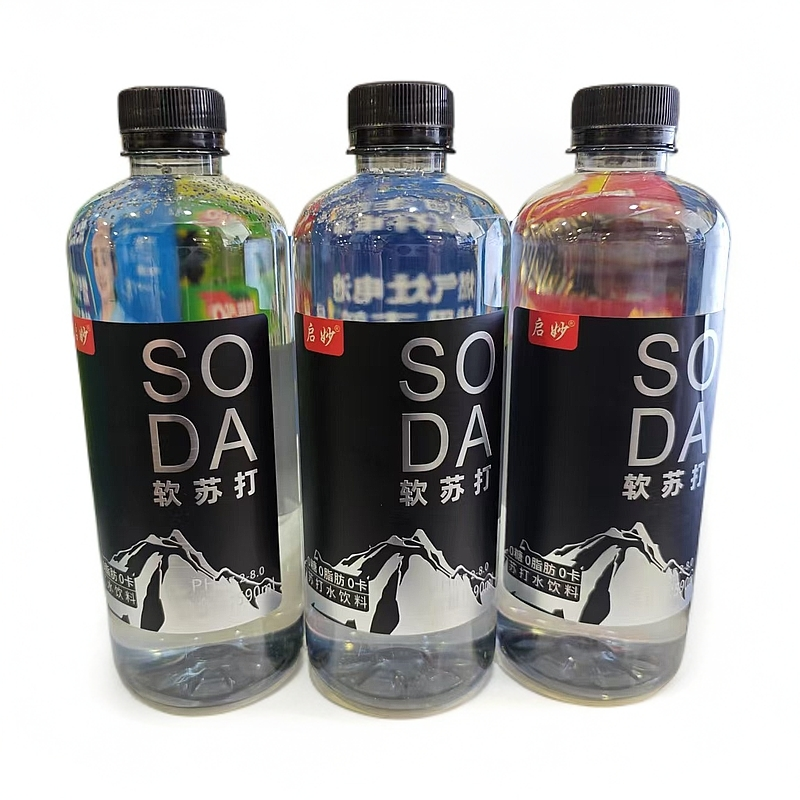 启妙原味苏打水饮料590ml*3