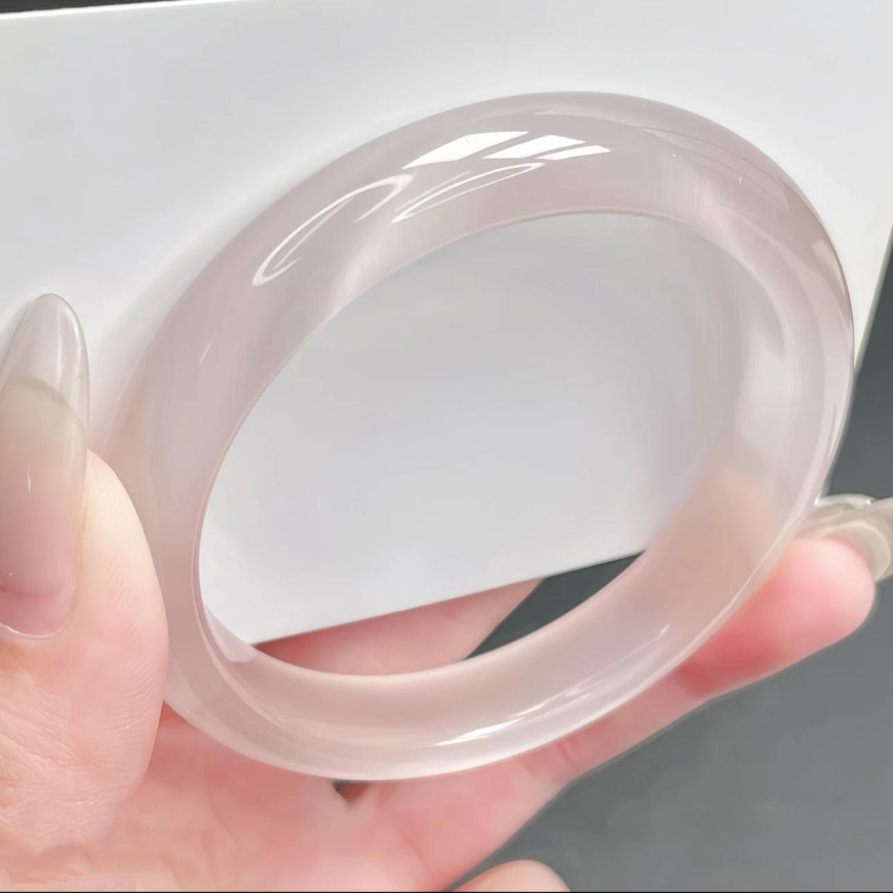 56圈口冰冰粉手镯甜美俏皮冰透款