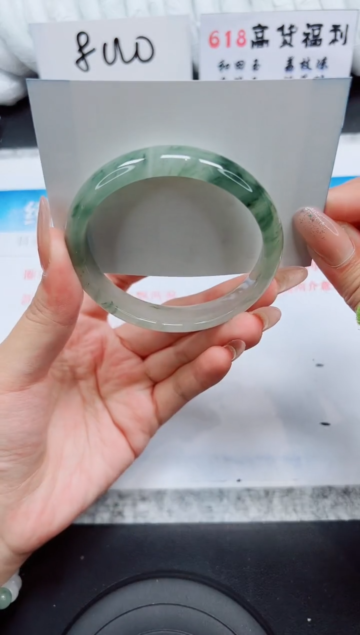 石英质玉手镯未镶嵌A117-60.6