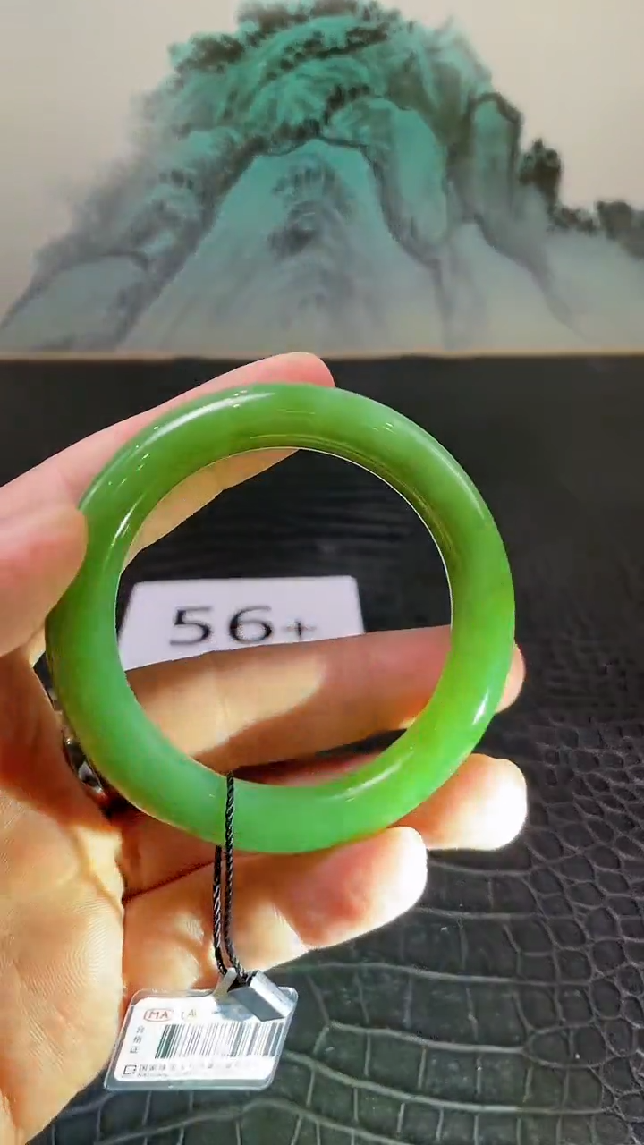 和田玉（碧玉）手镯未镶嵌一个