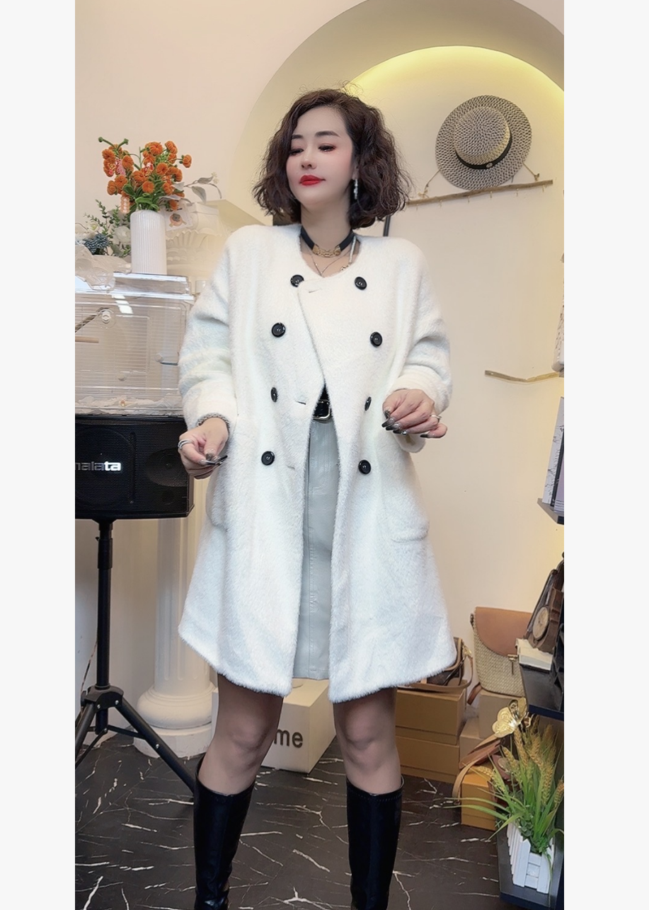 D25 102524 【带晕染/脏无售后】新款韩系时尚大衣外套气质甜美