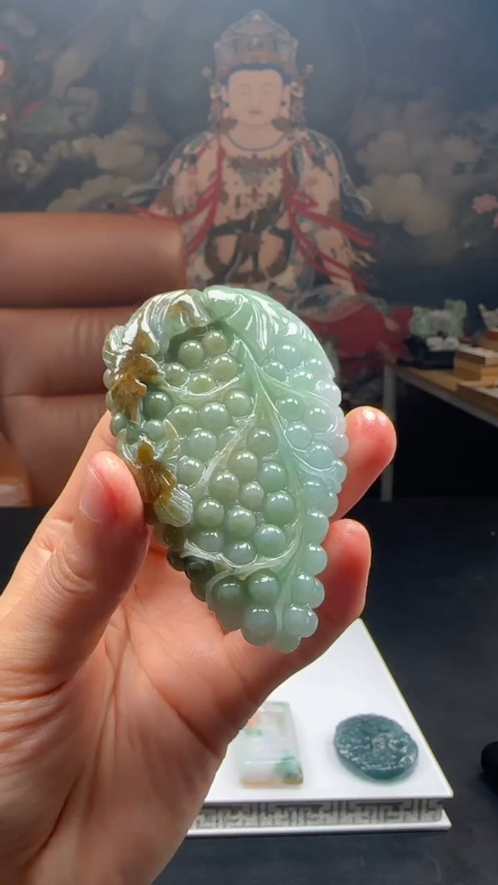 【闪购商品】定制翡翠未镶嵌L-@@QJXC2723