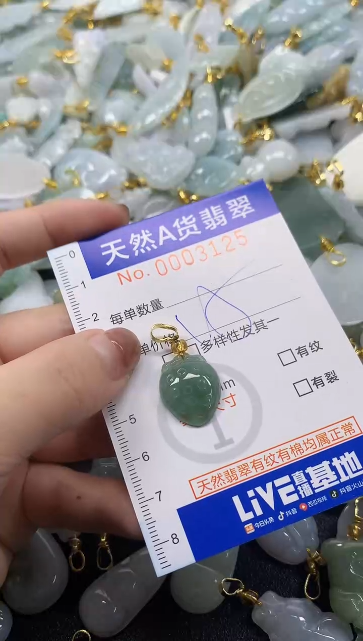 颈饰未镶嵌翡翠天然A货翡翠
