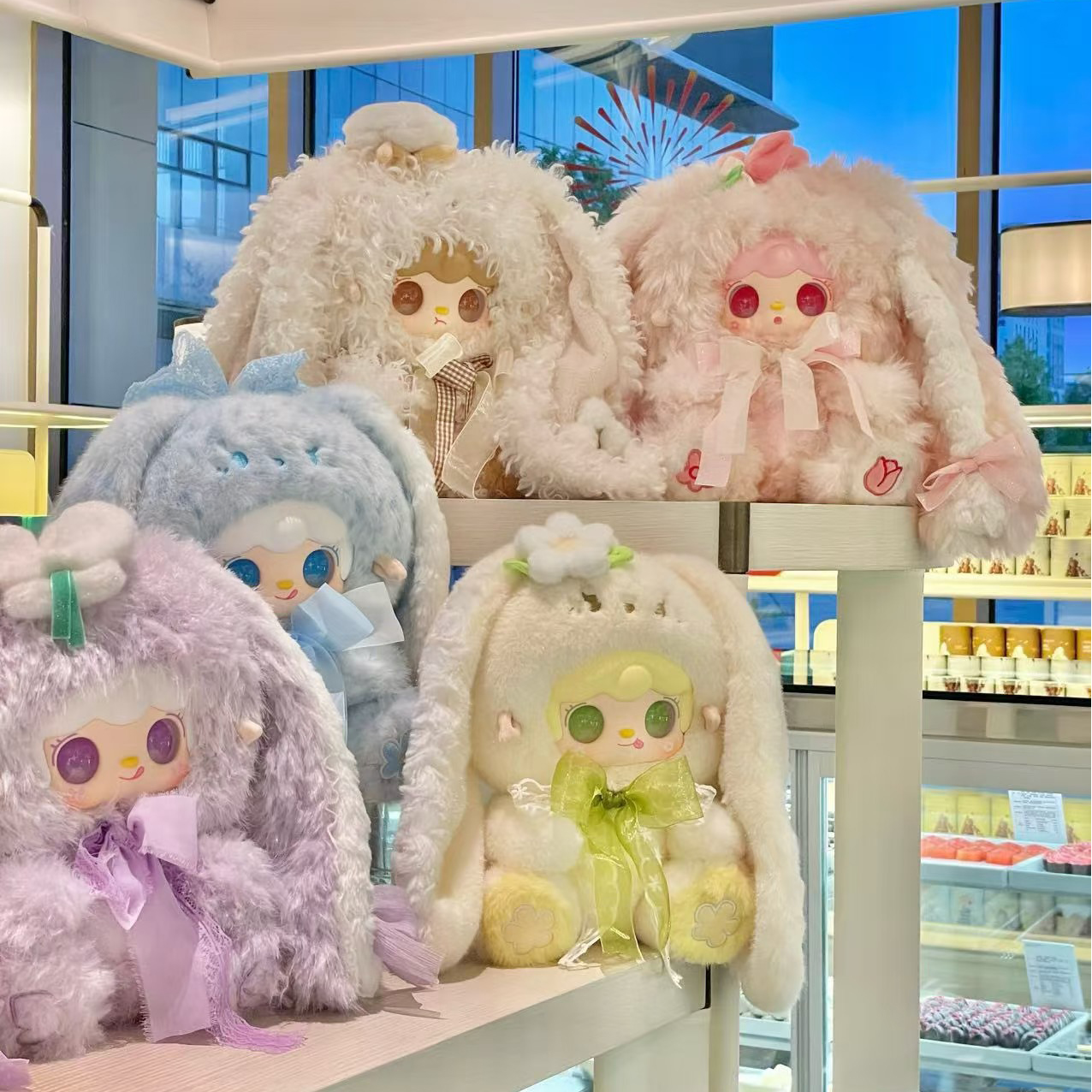 正品yooki氧氧兔兔的花絮400体4代毛绒盲盒可爱公仔【羊宝代拆】