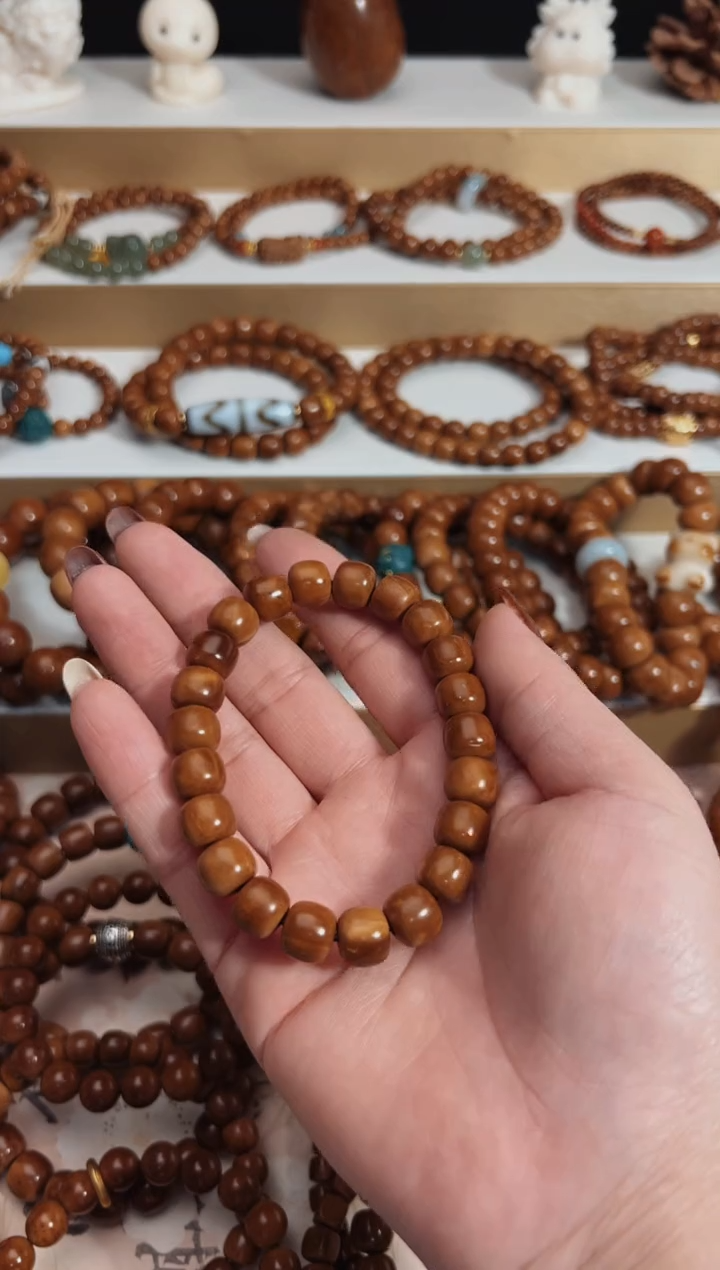 【闪购商品】库克吊坠库克菩提老型珠素圈9*10