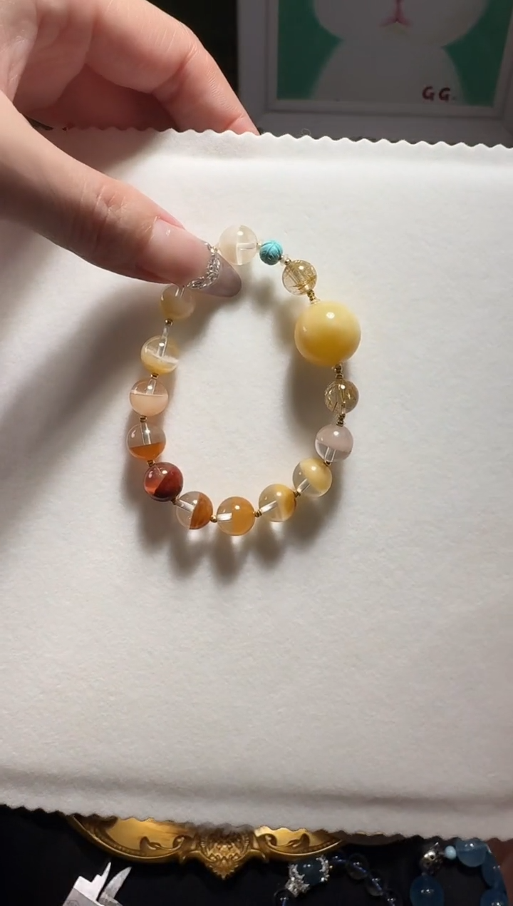 【闪购商品】水晶手串未镶嵌兔毛手串