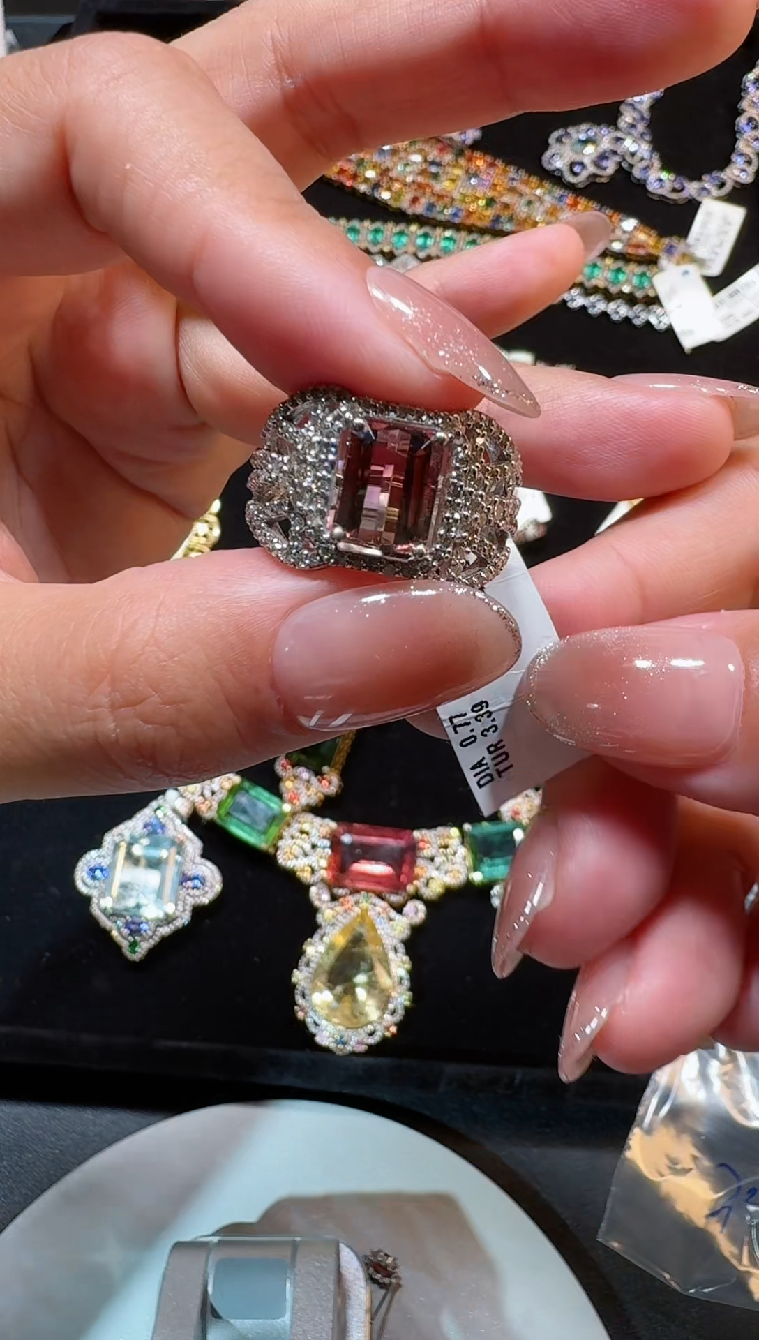 【闪购商品】定制碧玺戒指未镶嵌戒指