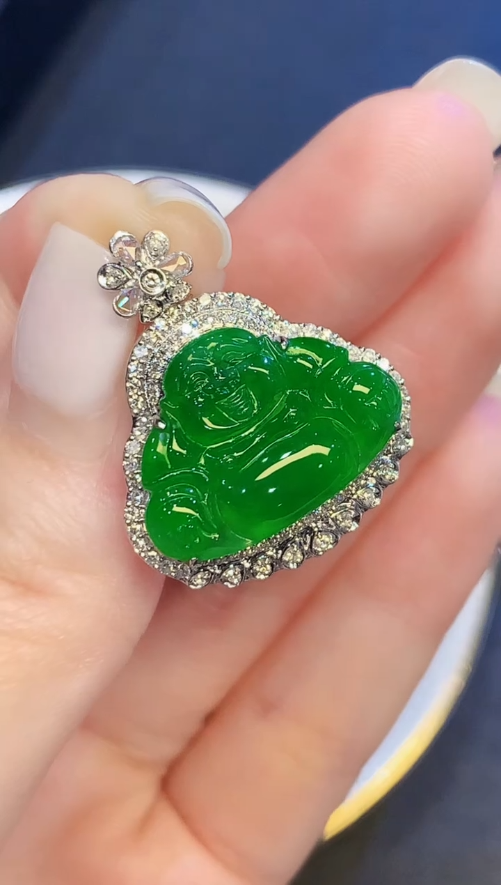 套链18K金镶嵌翡翠LYH