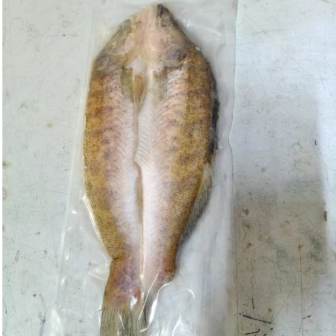 福海冷水开背梭鲈鱼【九道黑】无内脏冷冻新鲜3条-4条